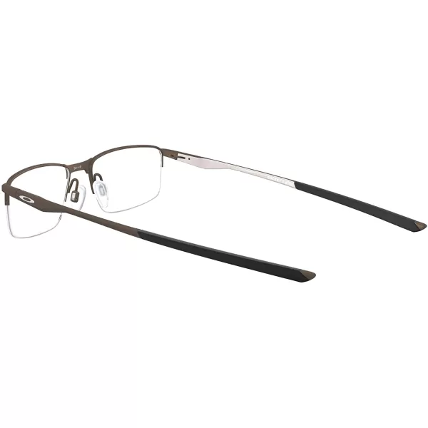 imageOakley Mens Ox3218 Socket 55 Rectangular Prescription Eyeglass FramesSatin LeadDemo Lens