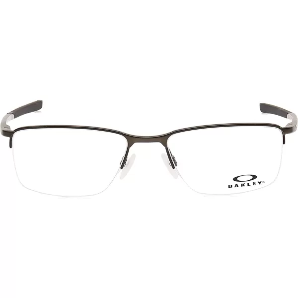 imageOakley Mens Ox3218 Socket 55 Rectangular Prescription Eyeglass FramesSatin LeadDemo Lens