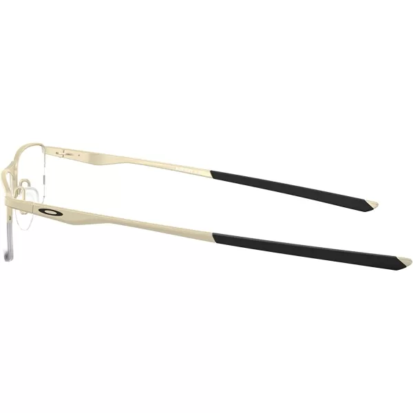 imageOakley Mens Ox3218 Socket 55 Rectangular Prescription Eyeglass FramesSatin Light GoldDemo Lens