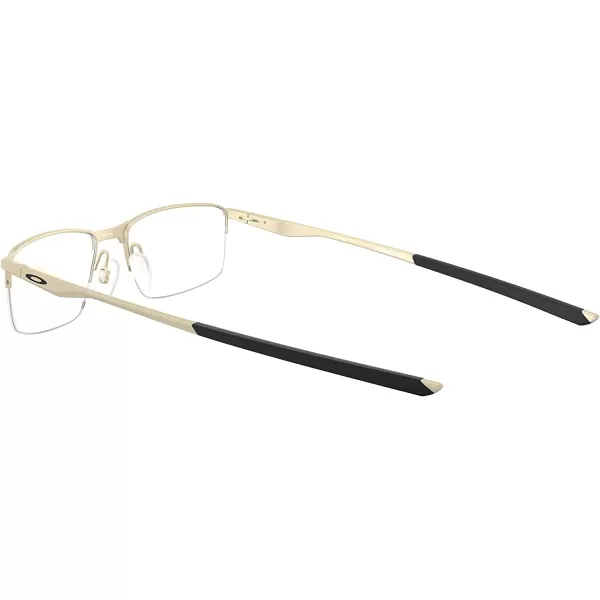 imageOakley Mens Ox3218 Socket 55 Rectangular Prescription Eyeglass FramesSatin Light GoldDemo Lens