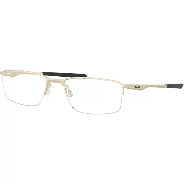imageOakley Mens Ox3218 Socket 55 Rectangular Prescription Eyeglass FramesSatin Light GoldDemo Lens