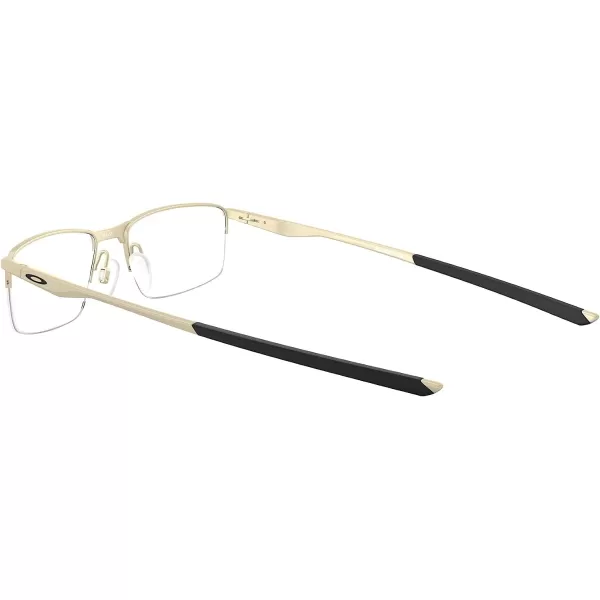 imageOakley Mens Ox3218 Socket 55 Rectangular Prescription Eyeglass FramesSatin Light GoldDemo Lens