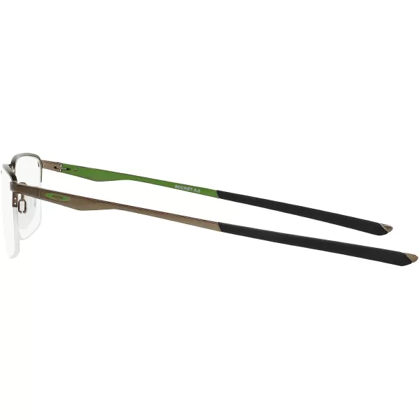 imageOakley Mens Ox3218 Socket 55 Rectangular Prescription Eyeglass FramesSatin PewterDemo Lens