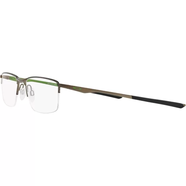 imageOakley Mens Ox3218 Socket 55 Rectangular Prescription Eyeglass FramesSatin PewterDemo Lens