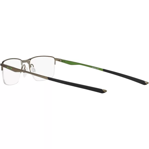 imageOakley Mens Ox3218 Socket 55 Rectangular Prescription Eyeglass FramesSatin PewterDemo Lens