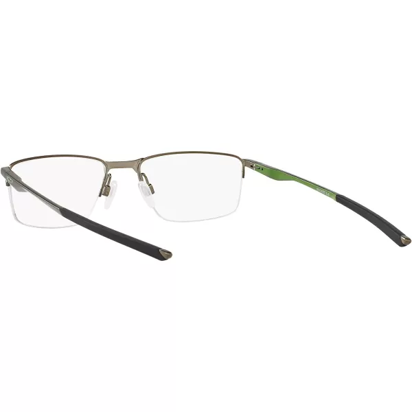 imageOakley Mens Ox3218 Socket 55 Rectangular Prescription Eyeglass FramesSatin PewterDemo Lens