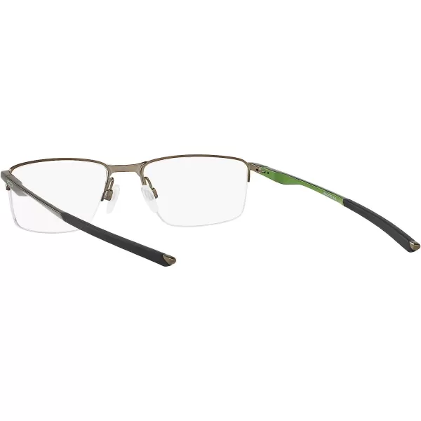 imageOakley Mens Ox3218 Socket 55 Rectangular Prescription Eyeglass FramesSatin PewterDemo Lens