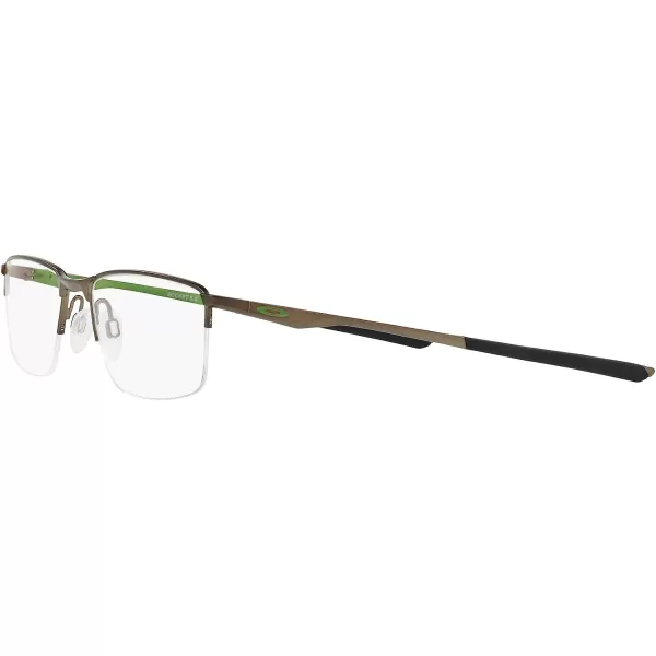 imageOakley Mens Ox3218 Socket 55 Rectangular Prescription Eyeglass FramesSatin PewterDemo Lens