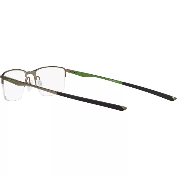 imageOakley Mens Ox3218 Socket 55 Rectangular Prescription Eyeglass FramesSatin PewterDemo Lens
