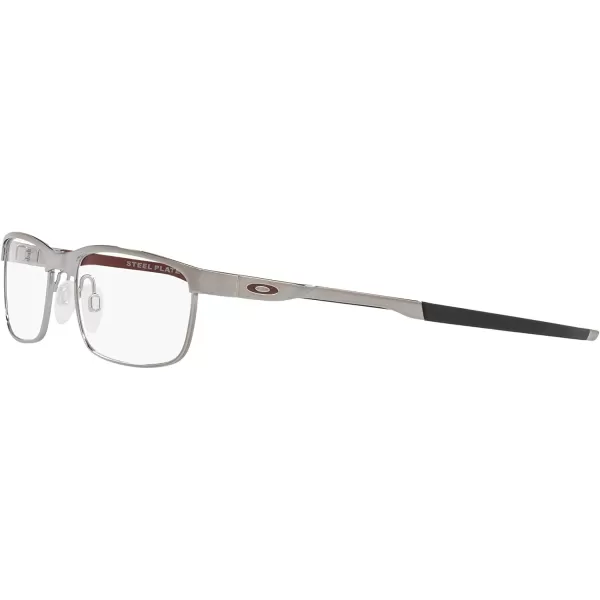 imageOakley Mens Ox3222 Steel Plate Rectangular Prescription Eyeglass FramesGunmetal CardinalDemo Lens
