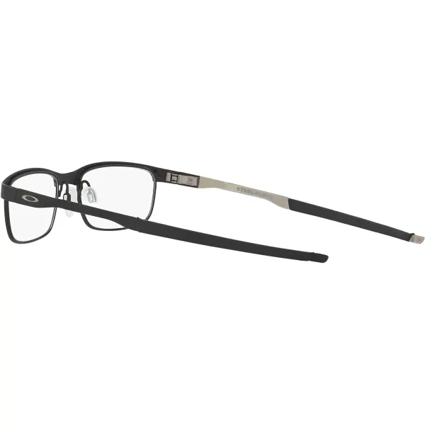 imageOakley Mens Ox3222 Steel Plate Rectangular Prescription Eyeglass FramesPowder CoalDemo Lens
