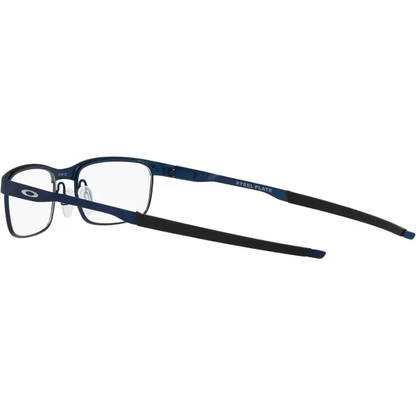 imageOakley Mens Ox3222 Steel Plate Rectangular Prescription Eyeglass FramesPowder MidnightDemo Lens
