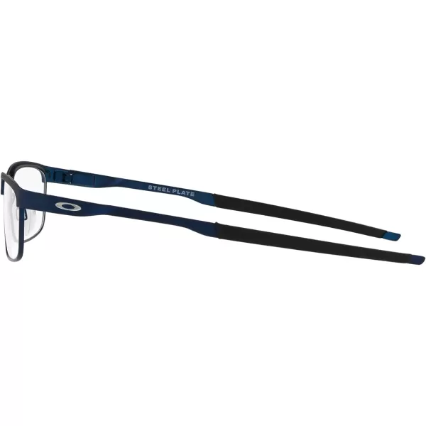 imageOakley Mens Ox3222 Steel Plate Rectangular Prescription Eyeglass FramesPowder MidnightDemo Lens