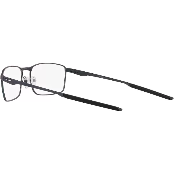 imageOakley Mens Ox3227 Fuller Rectangular Prescription Eyeglass FramesDark Matte SilverBlue ColorshiftDemo Lens