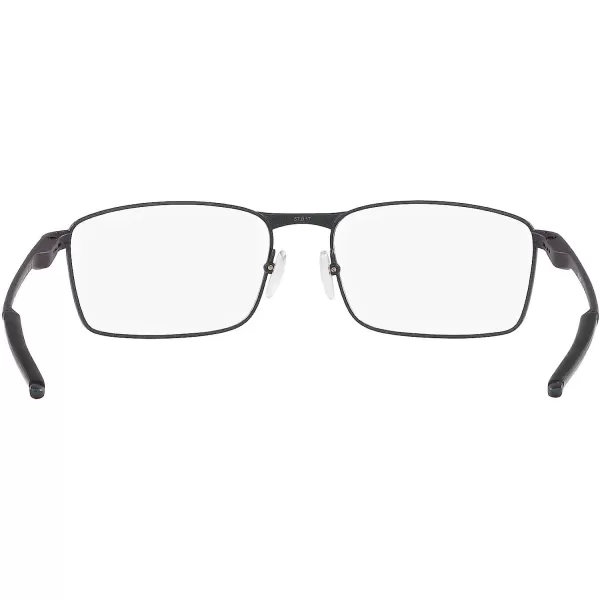 imageOakley Mens Ox3227 Fuller Rectangular Prescription Eyeglass FramesDark Matte SilverBlue ColorshiftDemo Lens