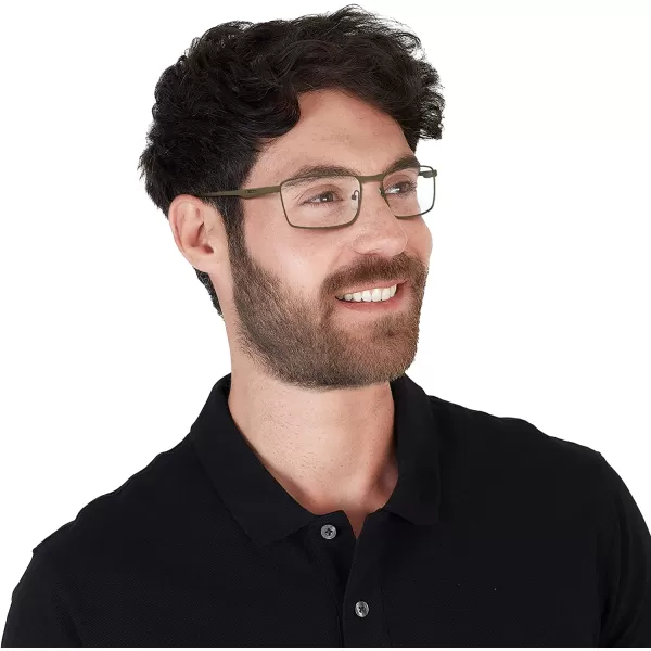 imageOakley Mens Ox3227 Fuller Rectangular Prescription Eyeglass FramesPewterDemo Lens