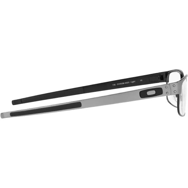imageOakley Mens Ox5038 Metal Plate Titanium Rectangular Prescription Eyeglass FramesLightDemo Lens