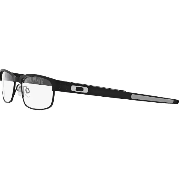 imageOakley Mens Ox5038 Metal Plate Titanium Rectangular Prescription Eyeglass FramesMatte Black GreyDemo Lens