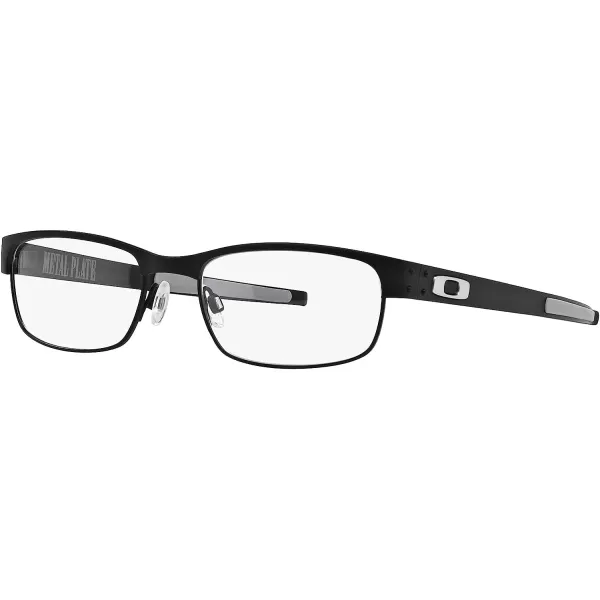 imageOakley Mens Ox5038 Metal Plate Titanium Rectangular Prescription Eyeglass FramesMatte Black GreyDemo Lens