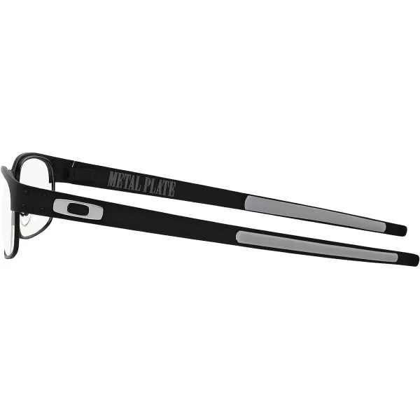 imageOakley Mens Ox5038 Metal Plate Titanium Rectangular Prescription Eyeglass FramesMatte Black GreyDemo Lens