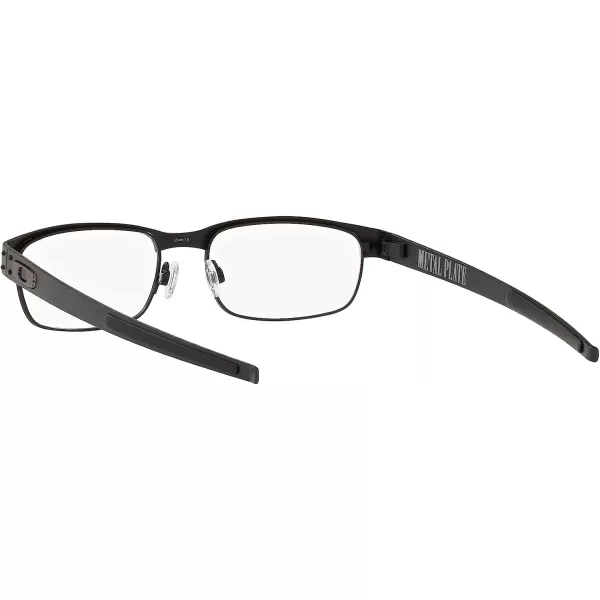 imageOakley Mens Ox5038 Metal Plate Titanium Rectangular Prescription Eyeglass FramesSatin BlackDemo Lens