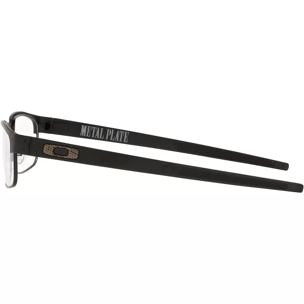 imageOakley Mens Ox5038 Metal Plate Titanium Rectangular Prescription Eyeglass FramesSatin BlackDemo Lens