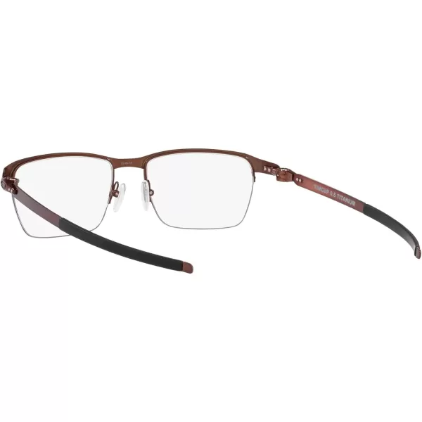 imageOakley Mens Ox5099 Tincup 05 Ti Square Prescription Eyeglass FramesBrushed GrenacheDemo Lens