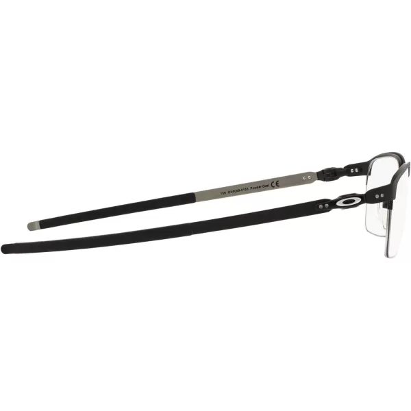 imageOakley Mens Ox5099 Tincup 05 Ti Square Prescription Eyeglass FramesPowder CoalDemo Lens