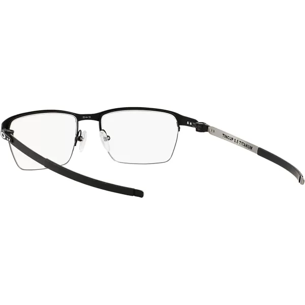 imageOakley Mens Ox5099 Tincup 05 Ti Square Prescription Eyeglass FramesPowder CoalDemo Lens