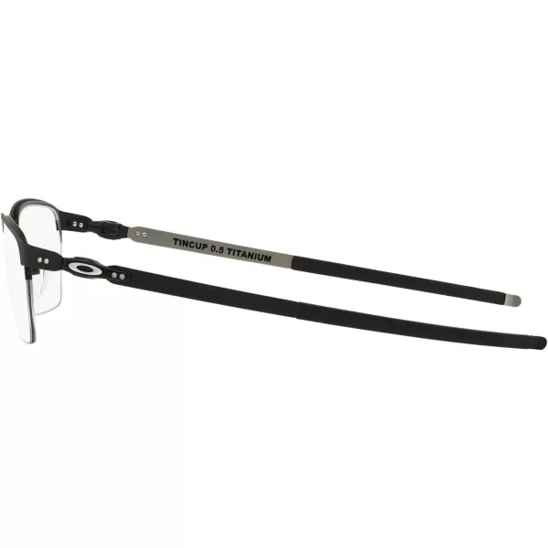 imageOakley Mens Ox5099 Tincup 05 Ti Square Prescription Eyeglass FramesPowder CoalDemo Lens