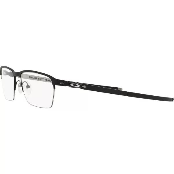 imageOakley Mens Ox5099 Tincup 05 Ti Square Prescription Eyeglass FramesPowder CoalDemo Lens