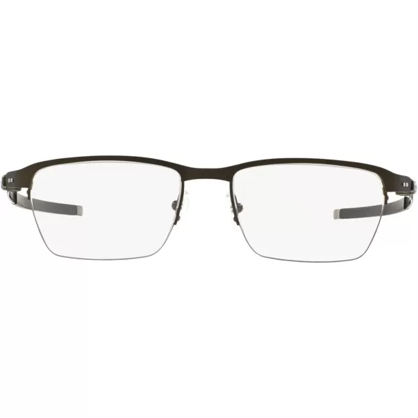 imageOakley Mens Ox5099 Tincup 05 Ti Square Prescription Eyeglass FramesPowder PewterDemo Lens