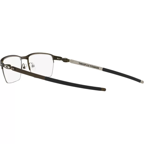 imageOakley Mens Ox5099 Tincup 05 Ti Square Prescription Eyeglass FramesPowder PewterDemo Lens