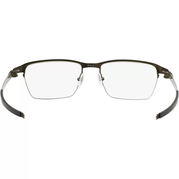 imageOakley Mens Ox5099 Tincup 05 Ti Square Prescription Eyeglass FramesPowder PewterDemo Lens