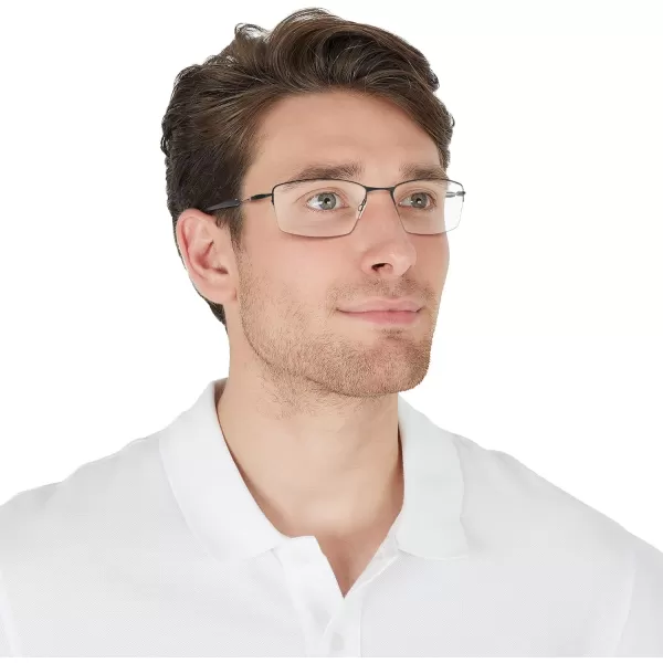 imageOakley Mens Ox5113 Lizard Rectangular Prescription Eyeglass FramesPolished MidnightDemo Lens
