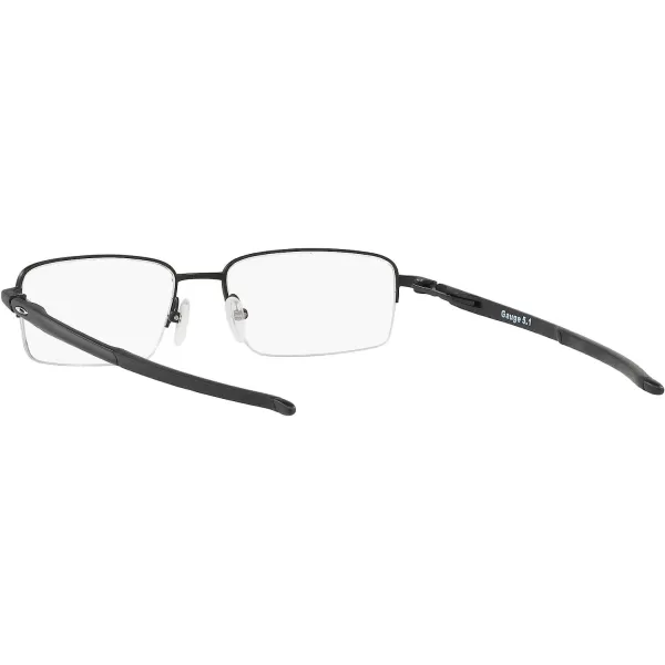 imageOakley Mens Ox5125 Gauge 51 Rectangular Prescription Eyeglass FramesMatte Black on BlackDemo Lens