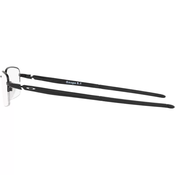imageOakley Mens Ox5125 Gauge 51 Rectangular Prescription Eyeglass FramesMatte Black on BlackDemo Lens