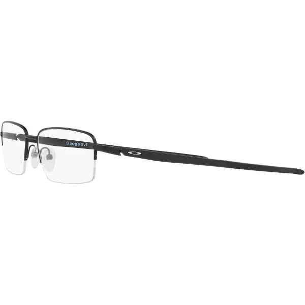imageOakley Mens Ox5125 Gauge 51 Rectangular Prescription Eyeglass FramesMatte Black on BlackDemo Lens