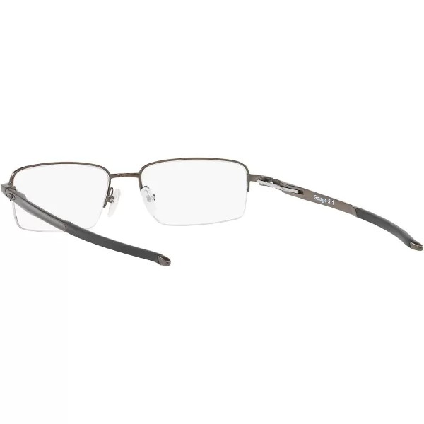 imageOakley Mens Ox5125 Gauge 51 Rectangular Prescription Eyeglass FramesPewterDemo Lens