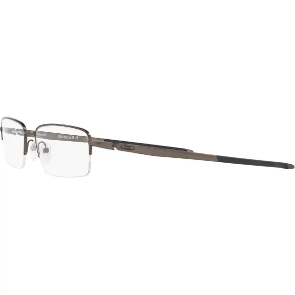 imageOakley Mens Ox5125 Gauge 51 Rectangular Prescription Eyeglass FramesPewterDemo Lens