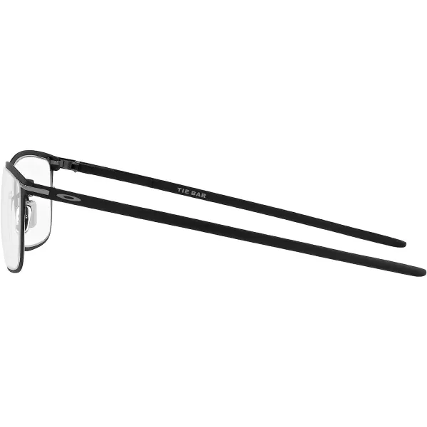 imageOakley Mens Ox5138 Tie Bar Rectangular Prescription Eyewear FramesSatin Black on SilverDemo Lens