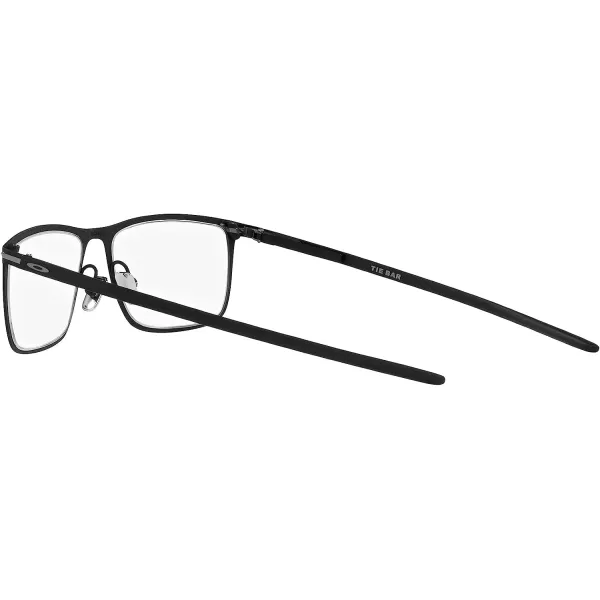imageOakley Mens Ox5138 Tie Bar Rectangular Prescription Eyewear FramesSatin Black on SilverDemo Lens