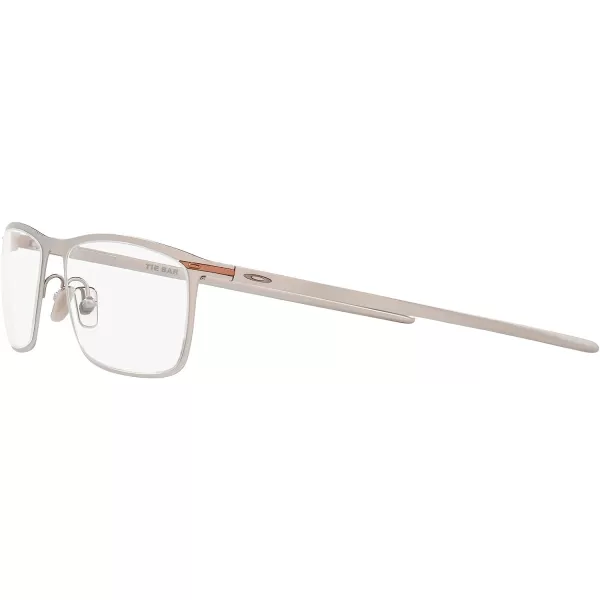 imageOakley Mens Ox5138 Tie Bar Rectangular Prescription Eyewear FramesSatin ChromeDemo Lens