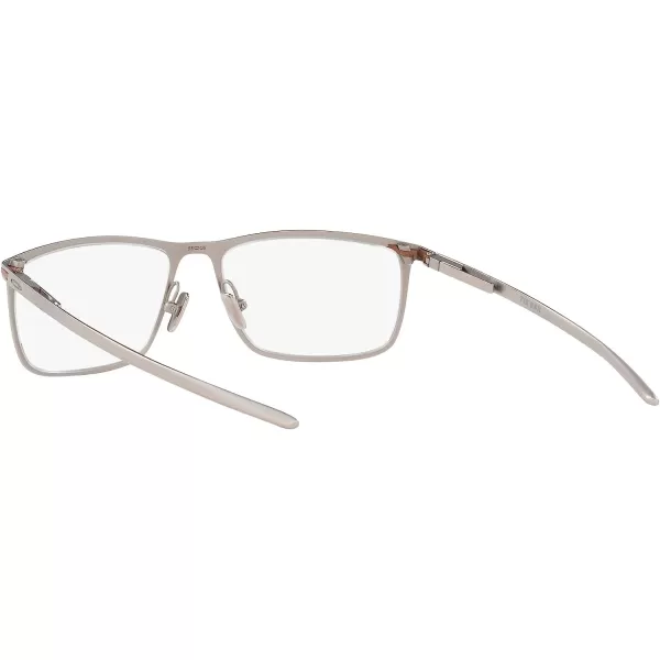 imageOakley Mens Ox5138 Tie Bar Rectangular Prescription Eyewear FramesSatin ChromeDemo Lens