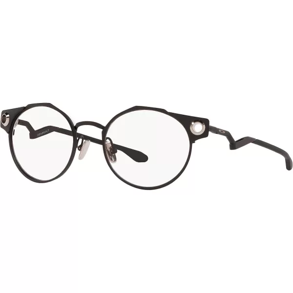 imageOakley Mens Ox5141 Deadbolt Round Prescription Eyeglass FramesSatin BlackDemo Lens