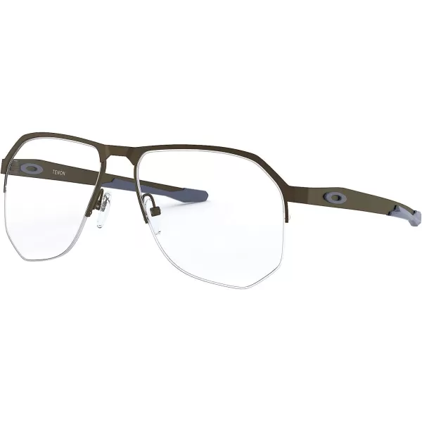 imageOakley Mens Ox5147 Tenon Aviator Prescription Eyeglass FramesSatin PewterDemo Lens