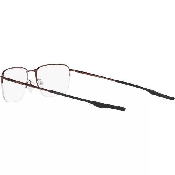 imageOakley Mens Ox5148 Wingback Sq Square Prescription Eyeglass FramesBrushed GrenacheDemo Lens