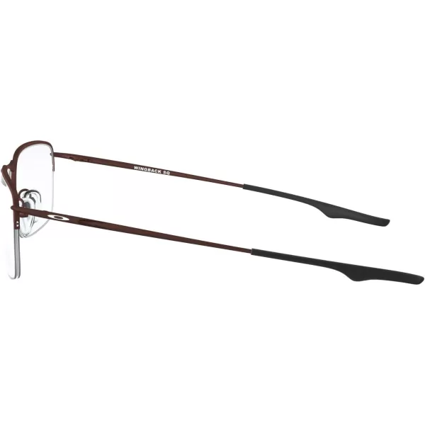 imageOakley Mens Ox5148 Wingback Sq Square Prescription Eyeglass FramesSatin CortenDemo Lens