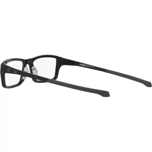 imageOakley Mens Ox8039 Chamfer Rectangular Prescription Eyeglass FramesSatin BlackDemo Lens