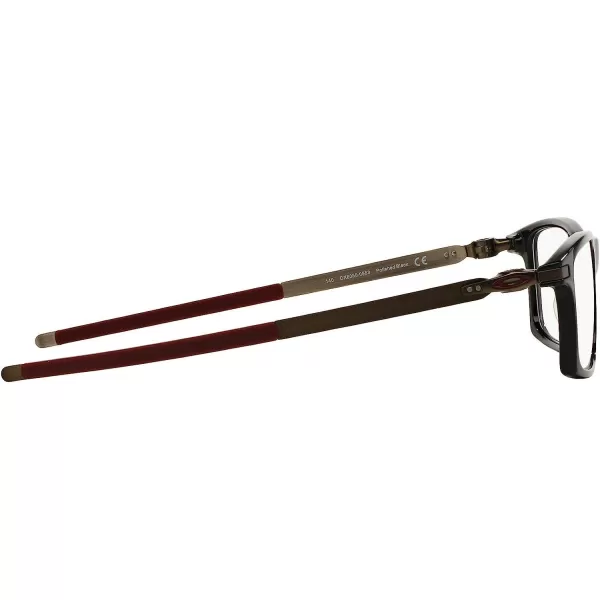 imageOakley Mens Ox8050 Pitchman Rectangular Prescription Eyeglass FramesPolished Black